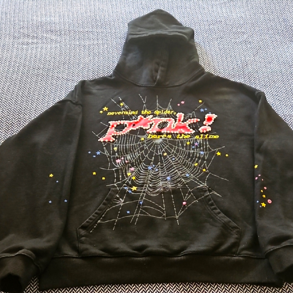 Black Sp5der Graphic Hoodie